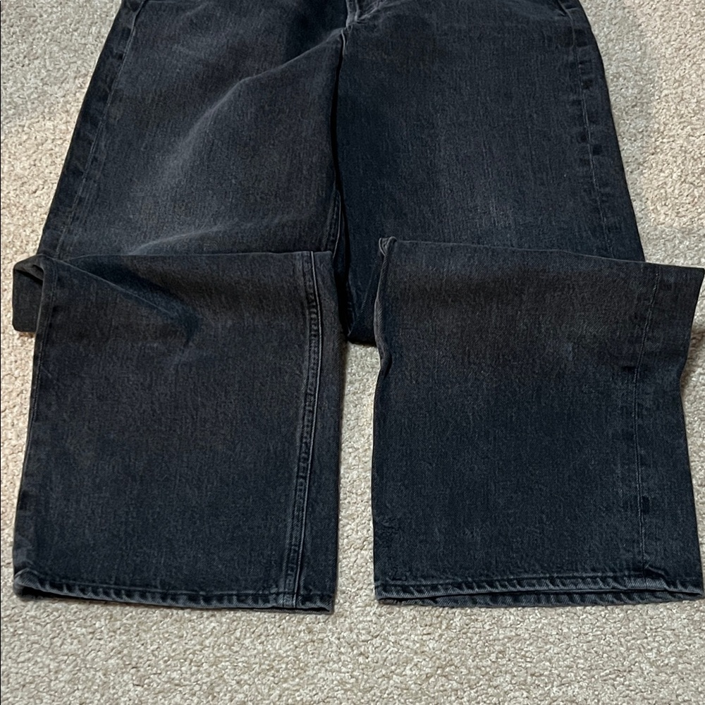 Agolde Women's Black Straight Jeans - Picture 6 of 11